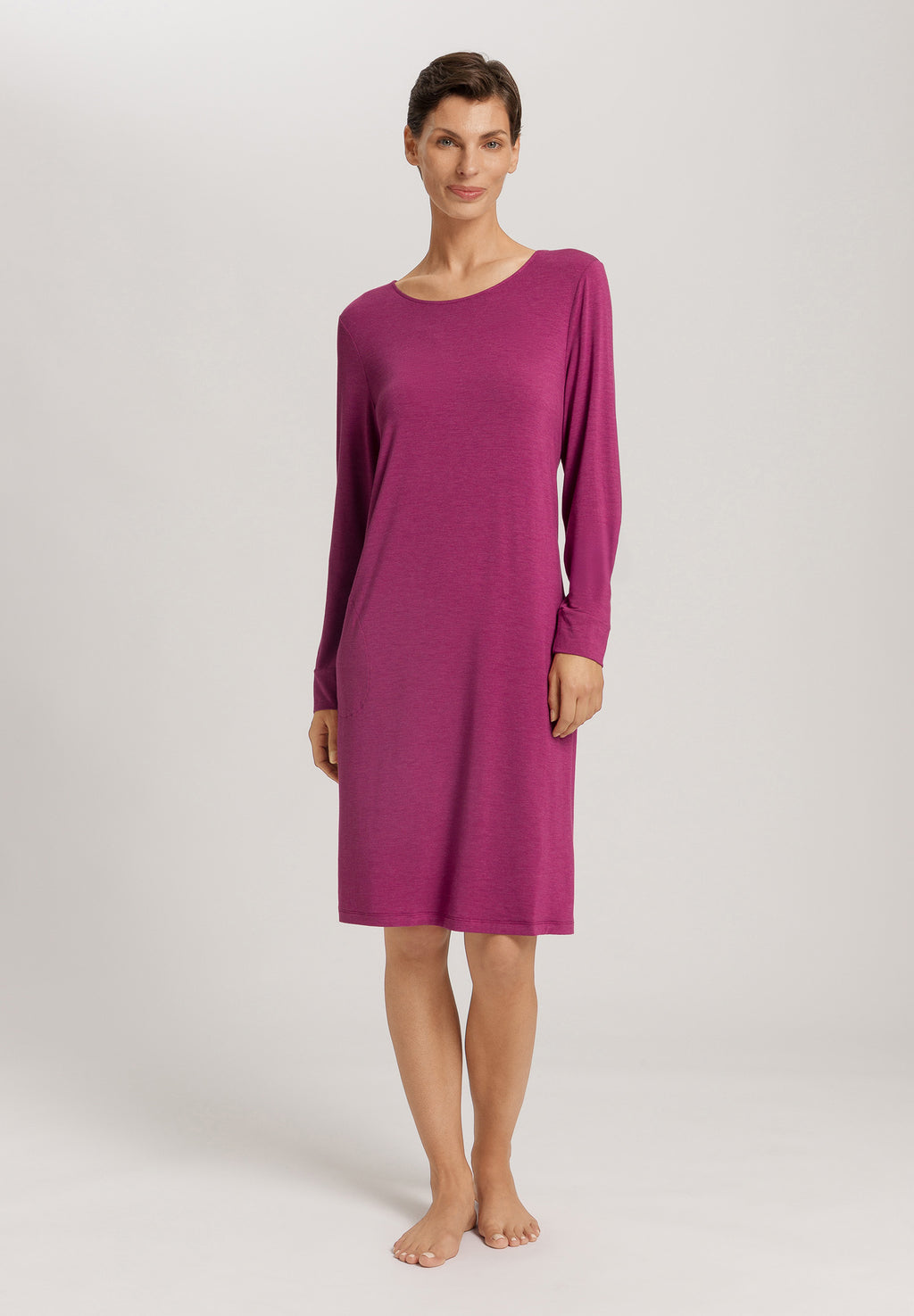 Natural Elegance Soft Jersey Nightgown | Tourmaline Melange 74831-3056