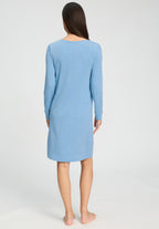 Natural Elegance Soft Jersey Nightgown | Bluebird Melange 74831-3160