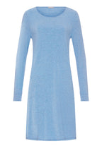 Natural Elegance Soft Jersey Nightgown | Bluebird Melange 74831-3160