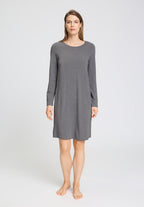 Natural Elegance Soft Jersey Nightgown | Stone Melange 74831-3169