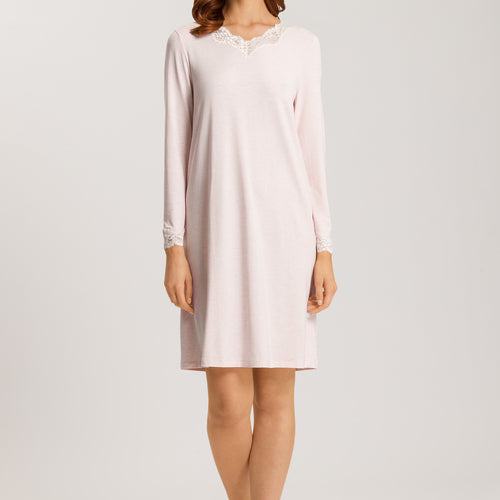 74832 Natural Elegance Long Sleeve Nightgown 100cm - 2899 Rose Melange