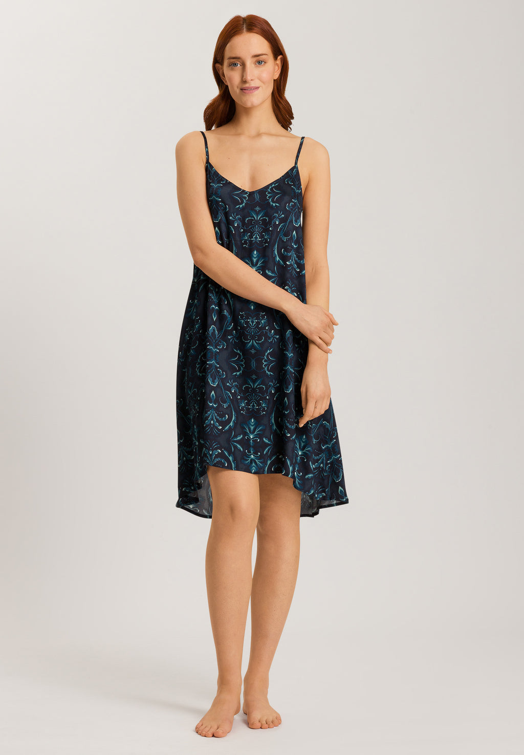 74836 Marlene Spaghetti Gown 95cm - 2163 Glowing Damask