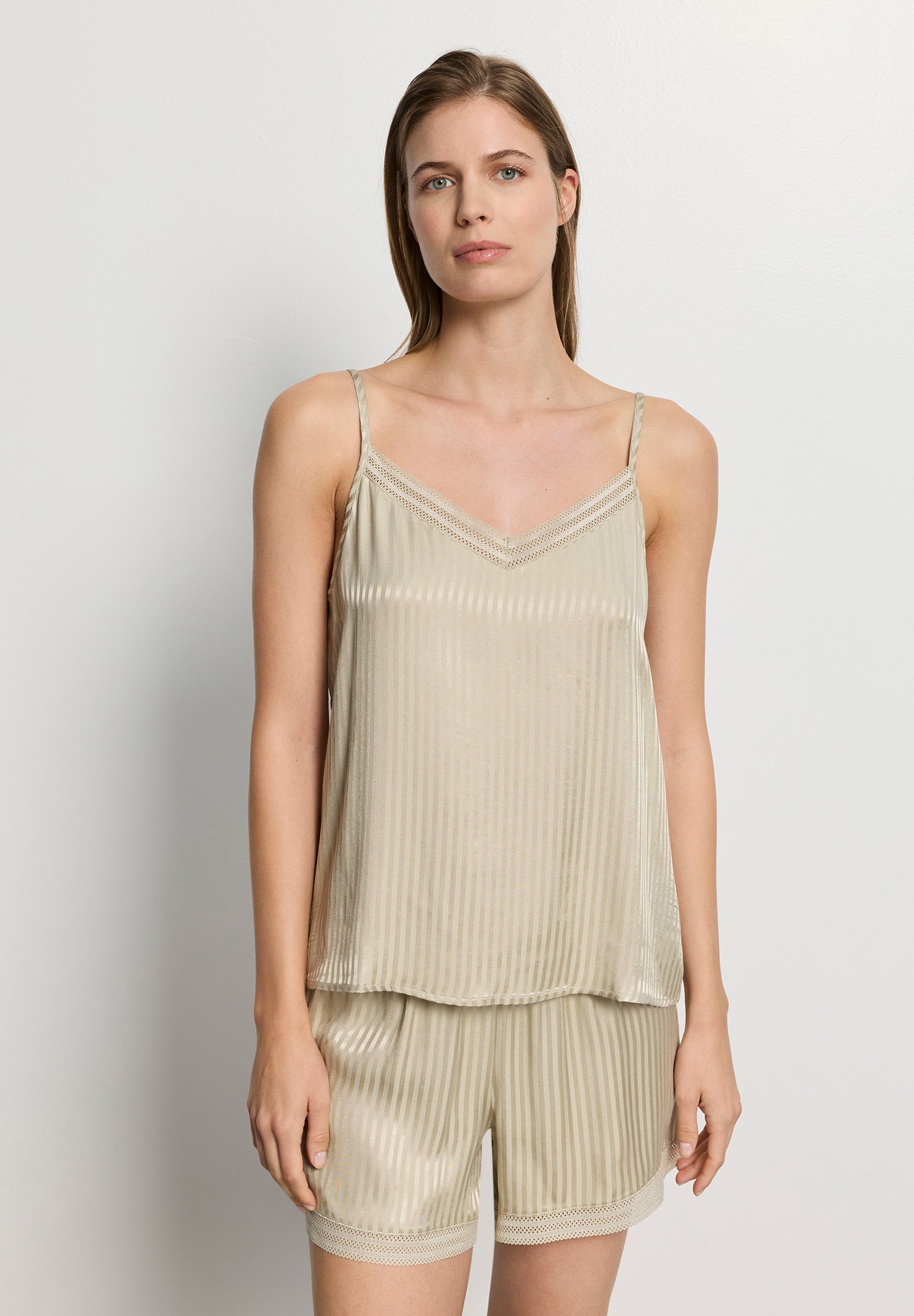 Sleep And Lounge Spaghetti Top | Olive Stem 74840-2661