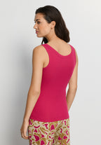 Sleep And Lounge Ribbed Cotton Tank Top | Light Sangria 74841-2465