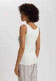 Sleep And Lounge Ribbed Cotton Tank Top | Green Beryl 74841-2707