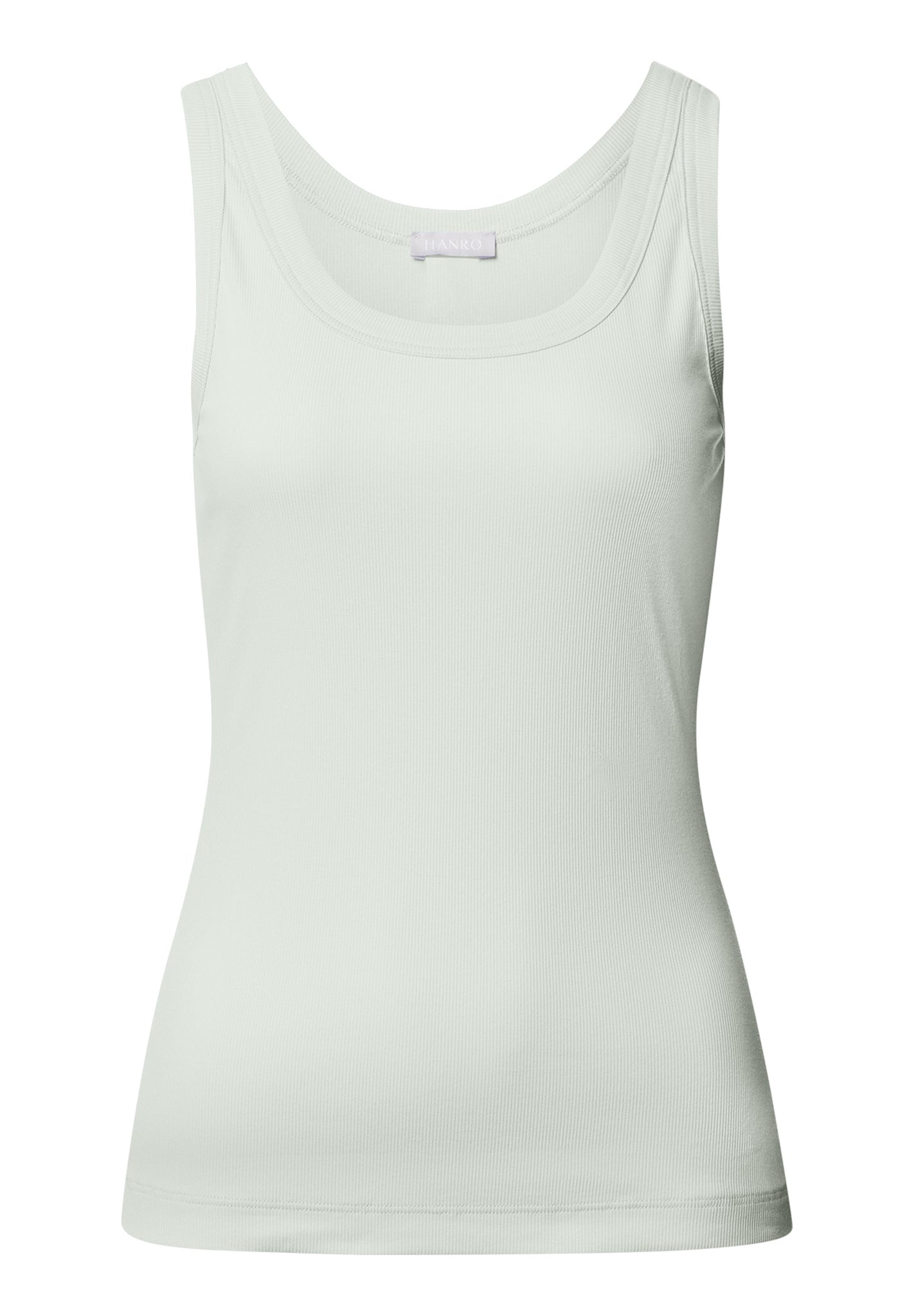 Sleep And Lounge Ribbed Cotton Tank Top | Green Beryl 74841-2707