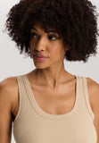 Sleep And Lounge Ribbed Cotton Tank Top | Iced Cappuccino 74841-2846
