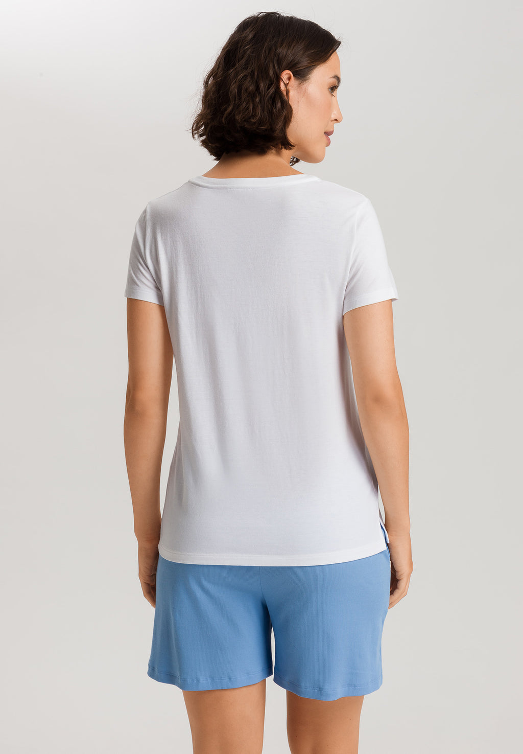 Sleep And Lounge Relaxed V-Neck Top | White 74842-101