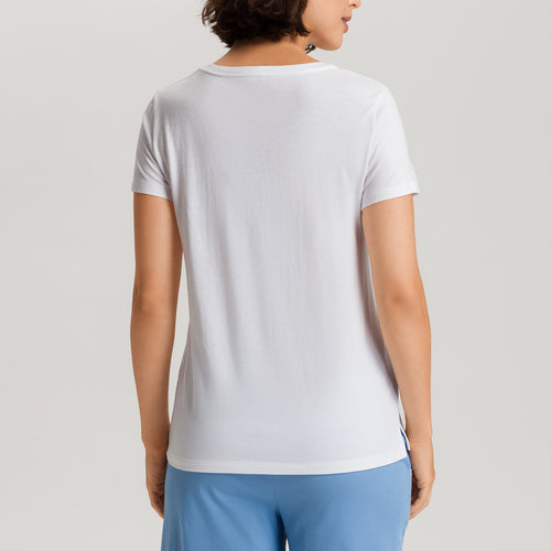 Sleep And Lounge Relaxed V-Neck Top | White 74842-101