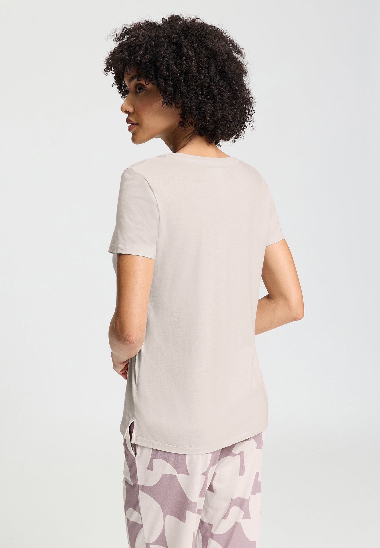 Sleep And Lounge Relaxed V-Neck T-Shirt | Moonlight 74842-1233
