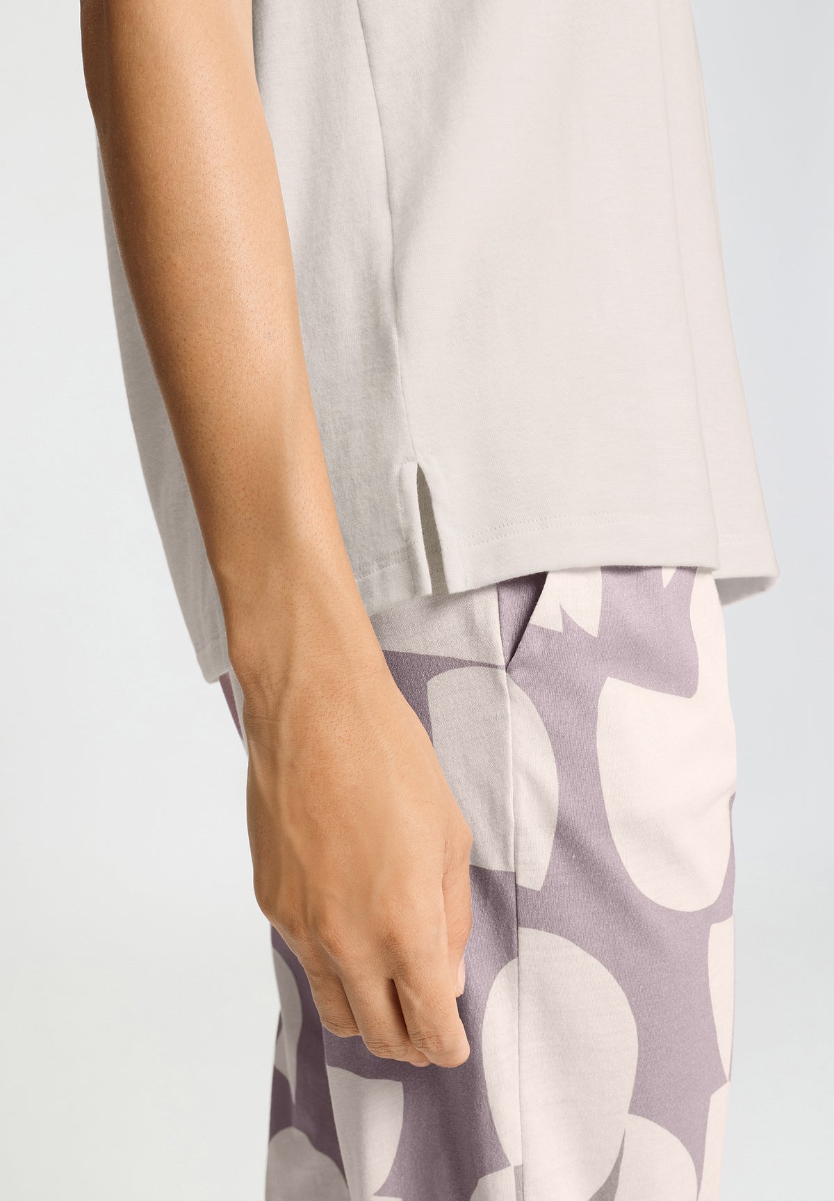 Sleep And Lounge Relaxed V-Neck T-Shirt | Moonlight 74842-1233