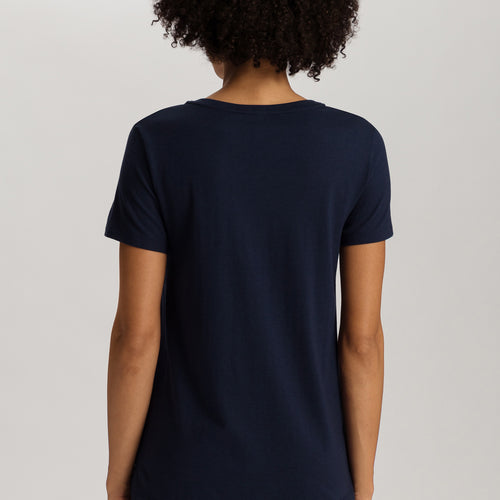 Sleep And Lounge Relaxed V-Neck Top | Deep Navy 74842-1610