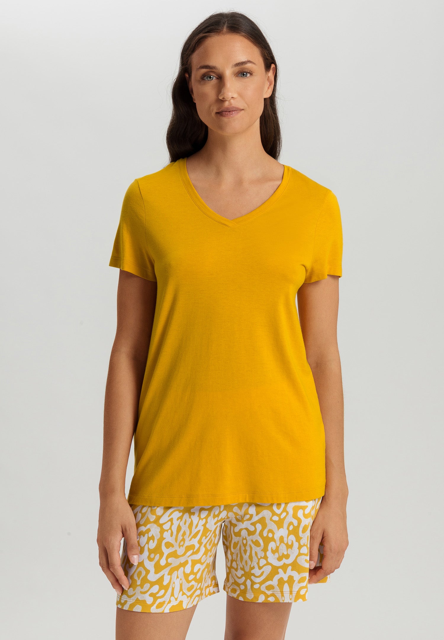 Sleep And Lounge Relaxed V-Neck Top | Sun Kiss 74842-2241