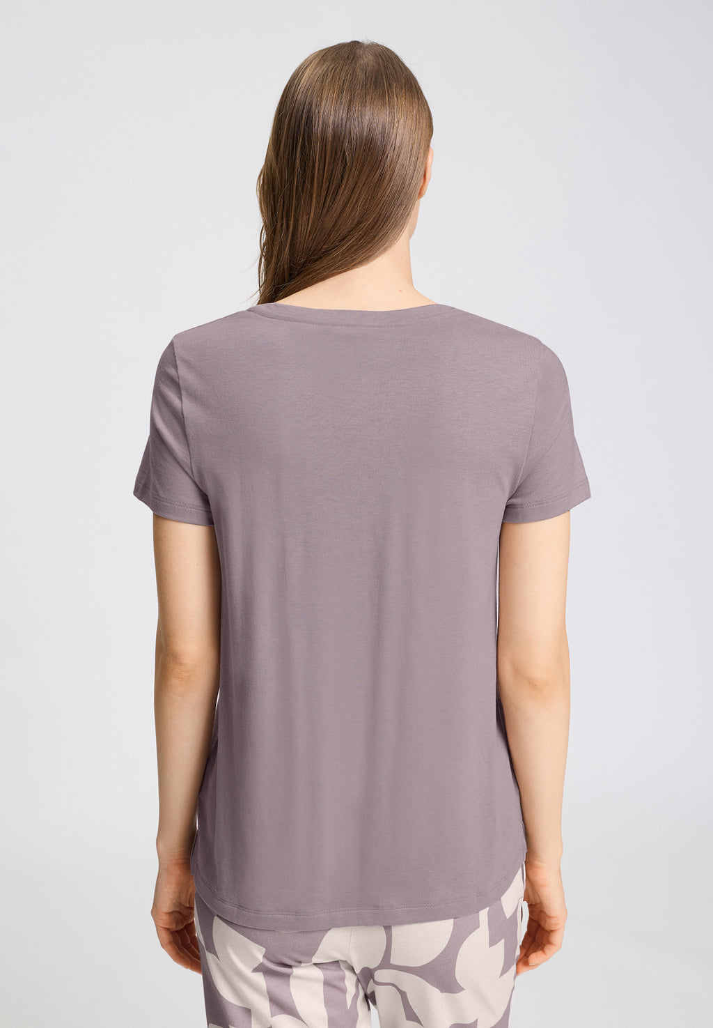 Sleep And Lounge Relaxed V-Neck T-Shirt | Stormy Rose 74842-2467