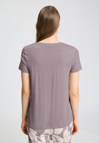 Sleep And Lounge Relaxed V-Neck T-Shirt | Stormy Rose 74842-2467