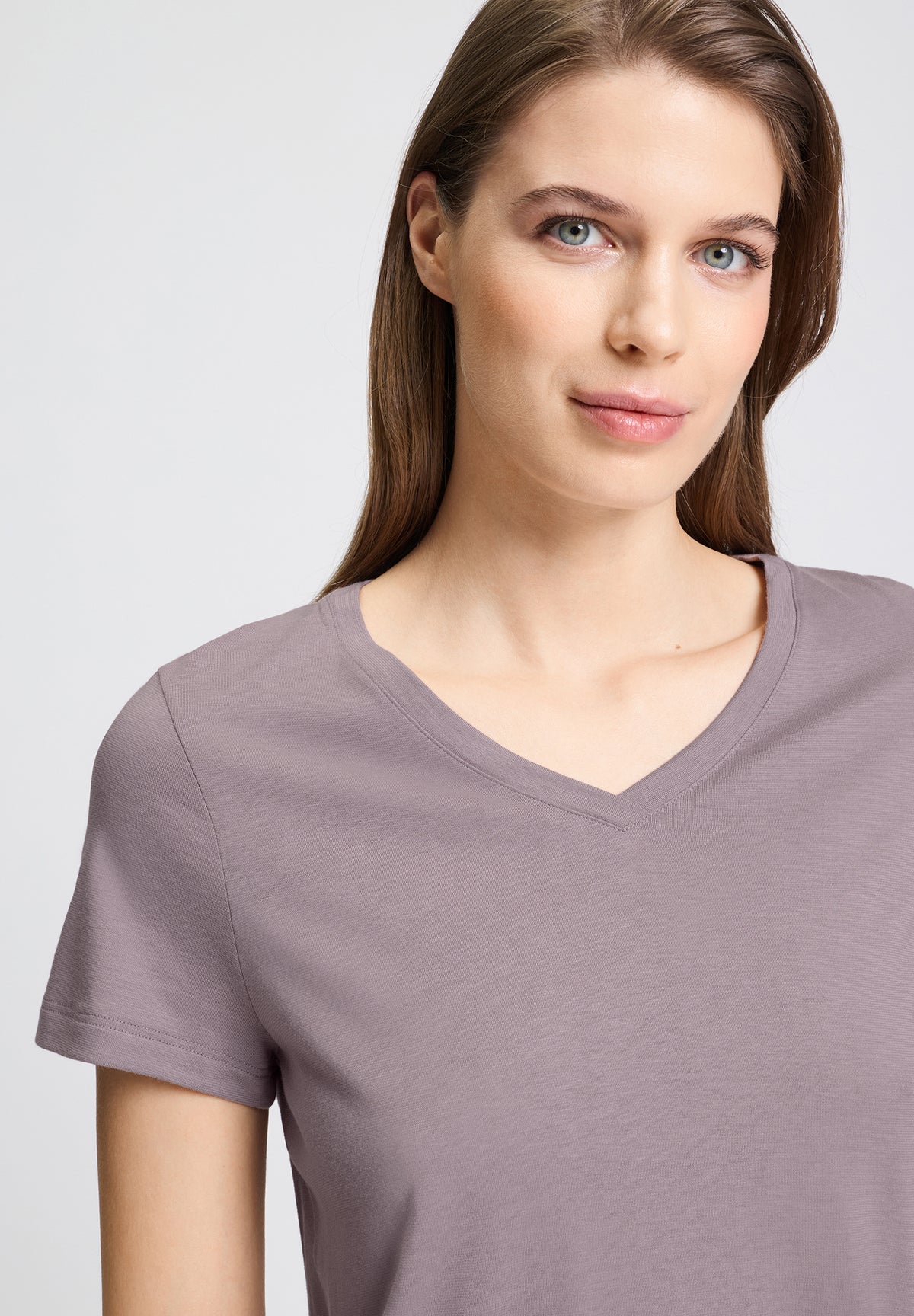 Sleep And Lounge Relaxed V-Neck T-Shirt | Stormy Rose 74842-2467