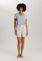 Sleep And Lounge Relaxed V-Neck Top | Purple Heather 74842-2474