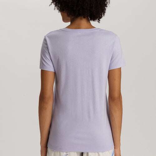 Sleep And Lounge Relaxed V-Neck Top | Purple Heather 74842-2474