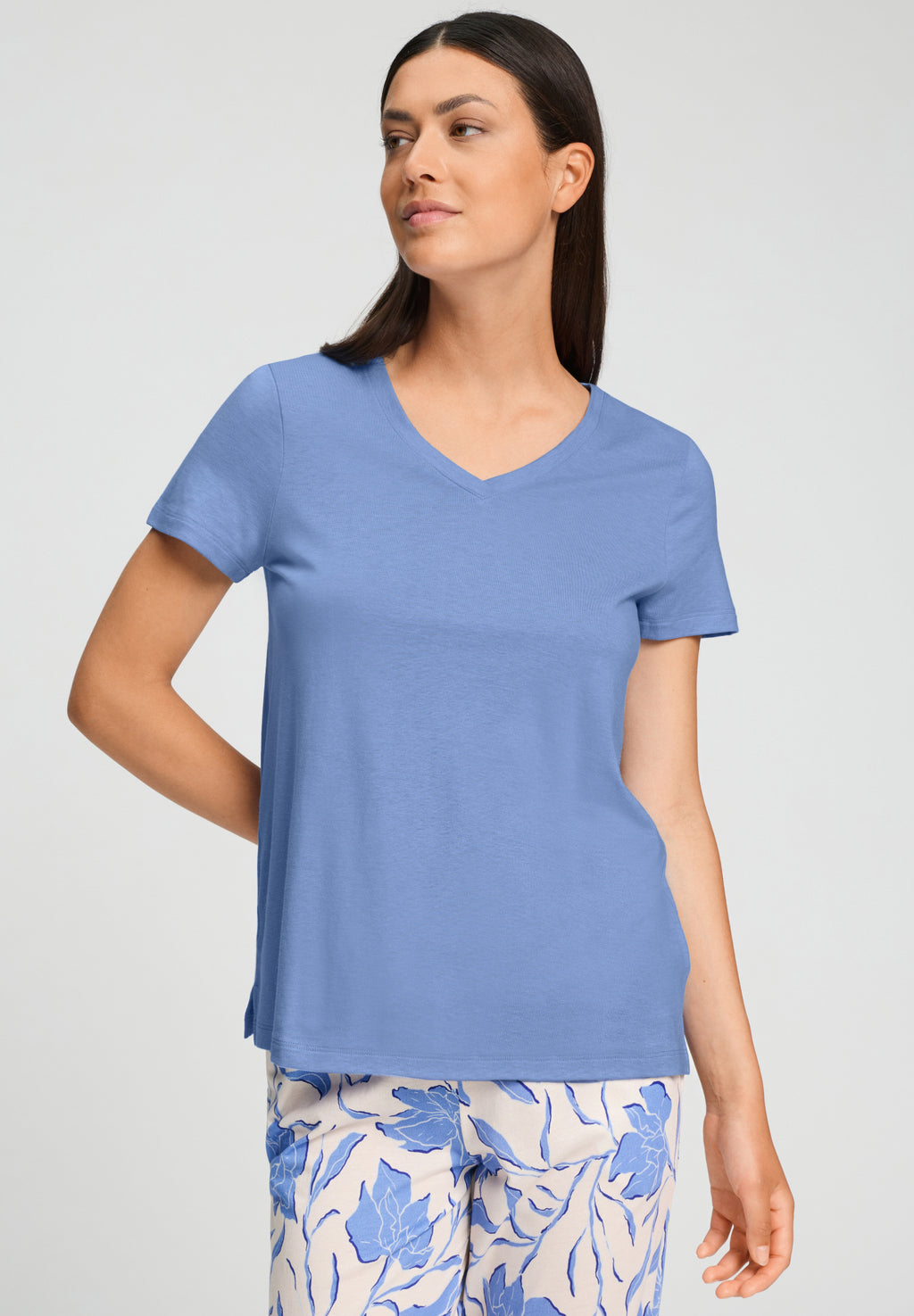Sleep And Lounge Relaxed V-Neck T-Shirt | Bluebird 74842-2599