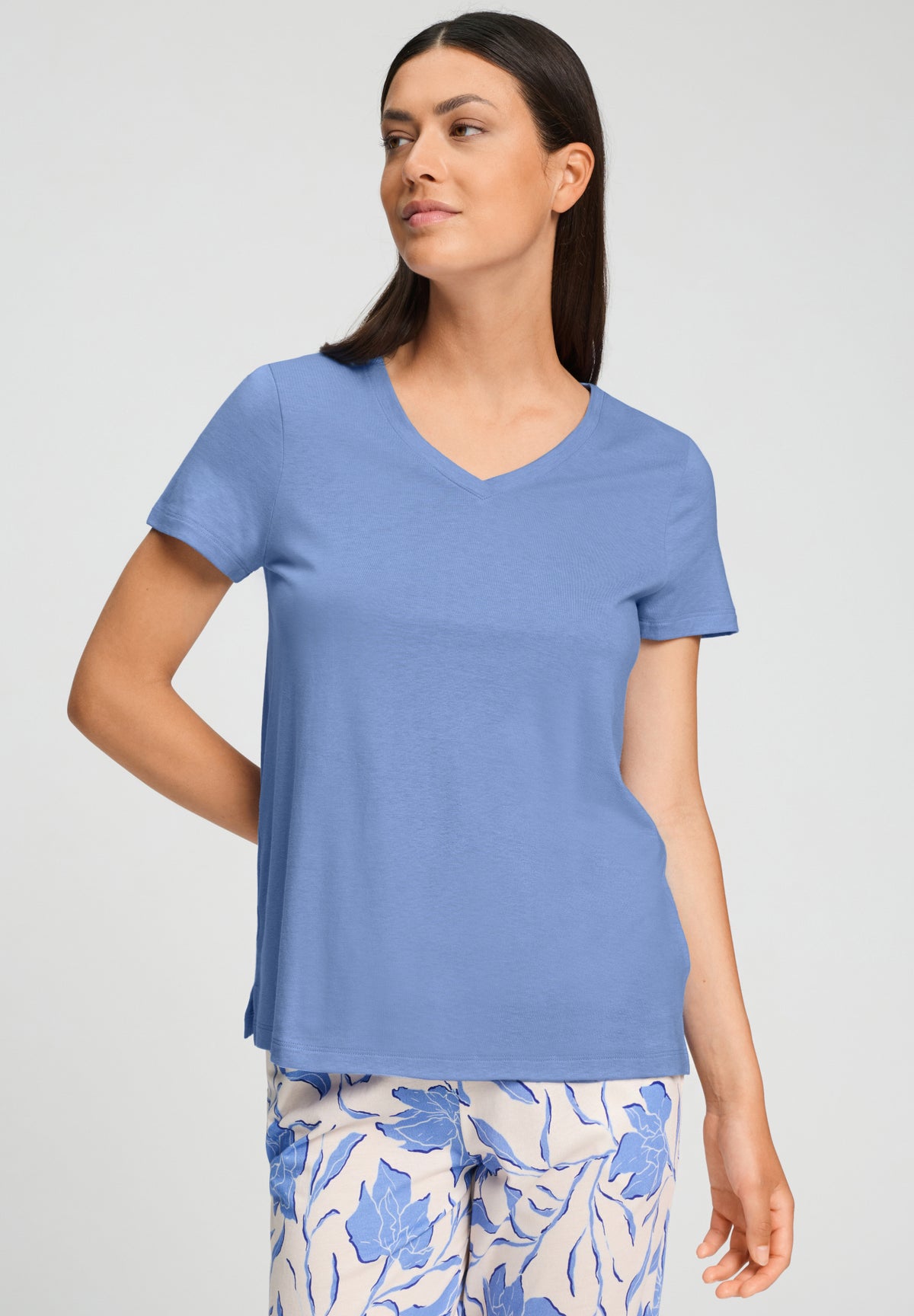 Sleep And Lounge Relaxed V-Neck T-Shirt | Bluebird 74842-2599