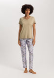 Sleep And Lounge Relaxed V-Neck Top | Lemon Pepper 74842-2810
