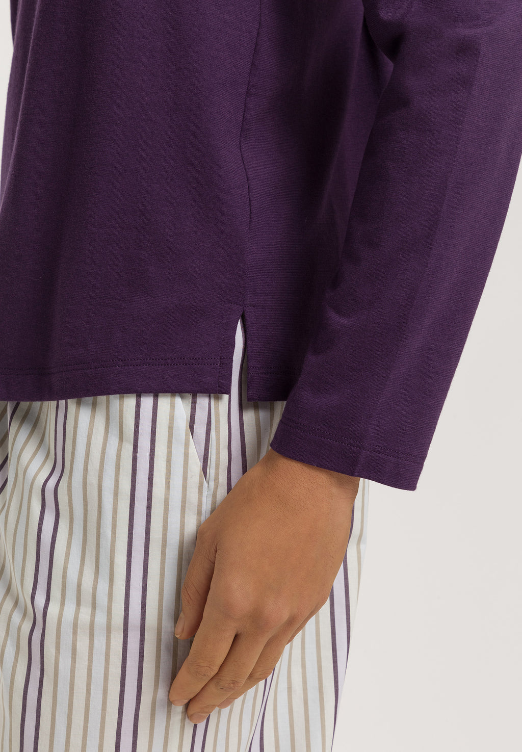 Sleep And Lounge Relaxed Round Neck Top | Amethyst 74844-2431