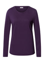 Sleep And Lounge Relaxed Round Neck Top | Amethyst 74844-2431
