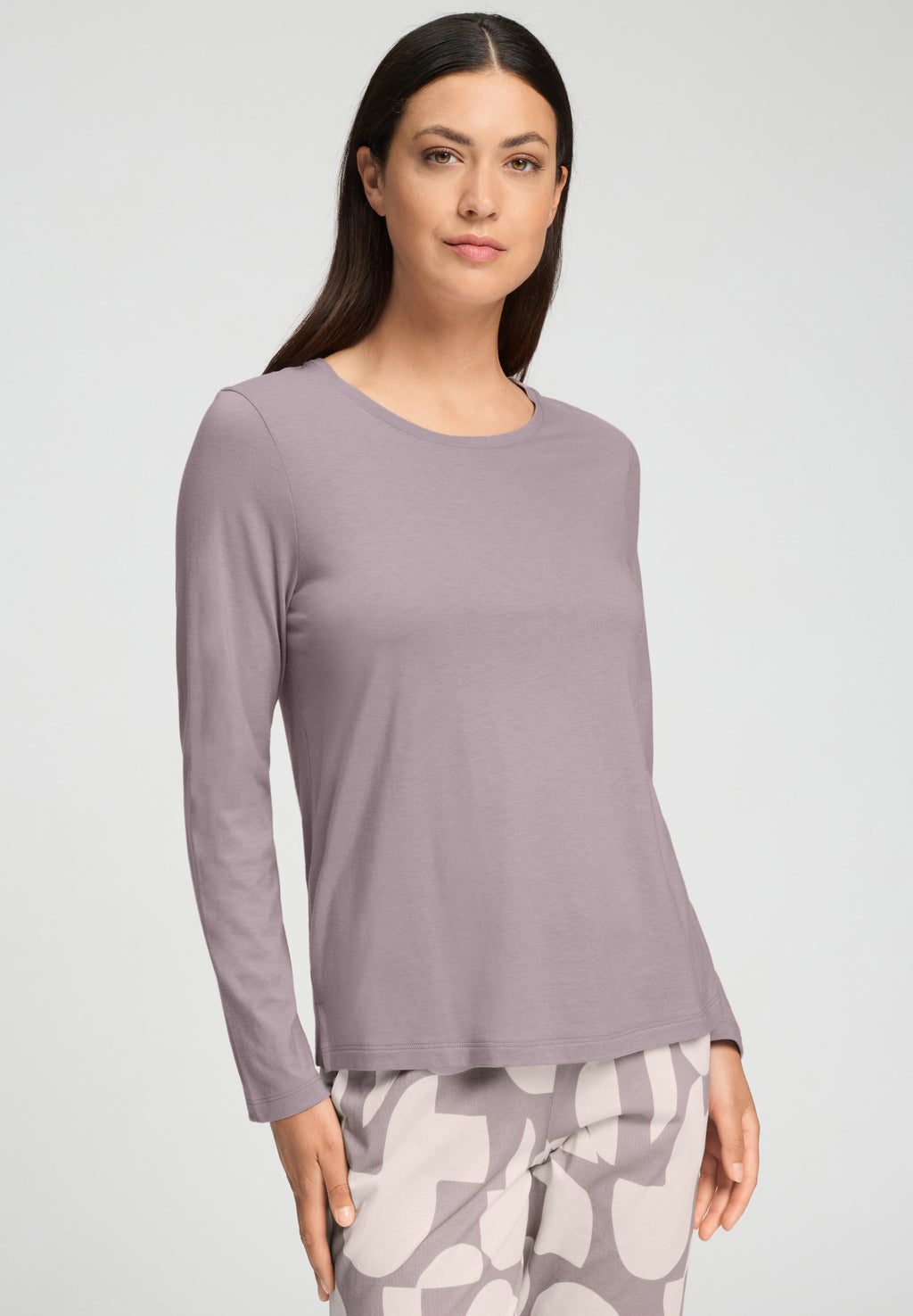Sleep And Lounge Relaxed Round Neck Top | Stormy Rose 74844-2467