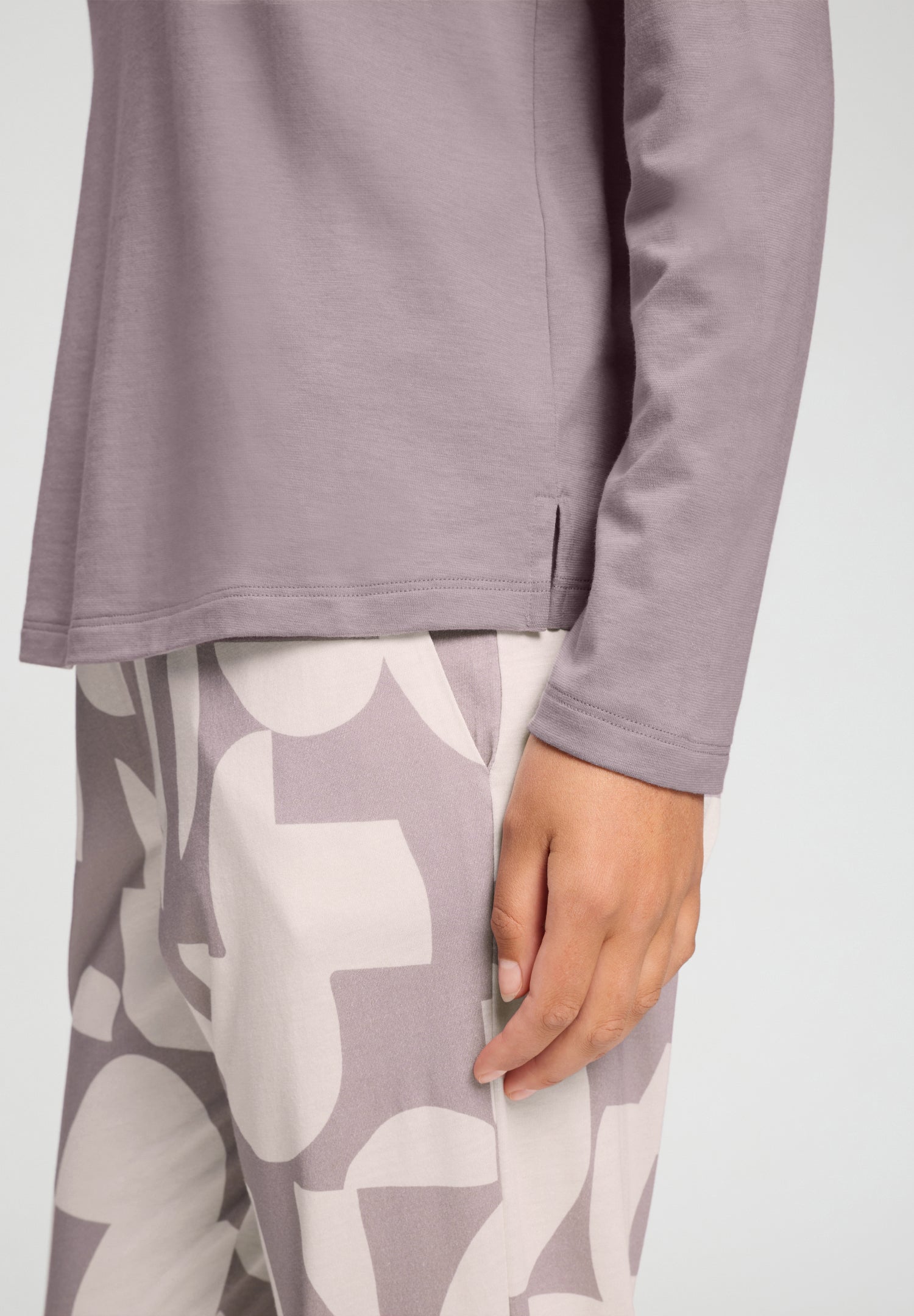 Sleep And Lounge Relaxed Round Neck Top | Stormy Rose 74844-2467