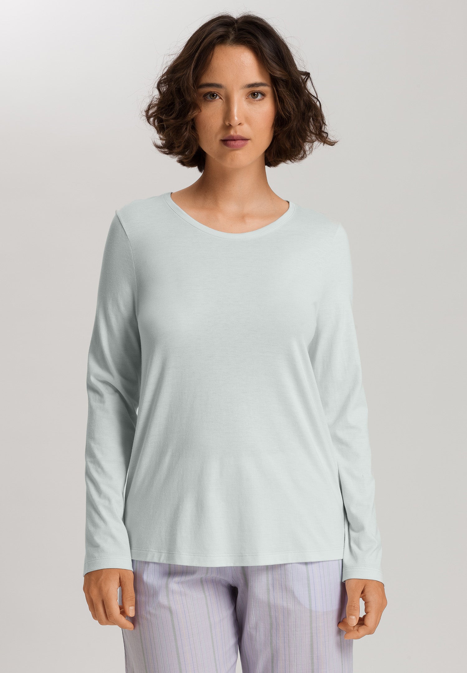 Sleep And Lounge Relaxed Round Neck Top | Vapor 74844-2534