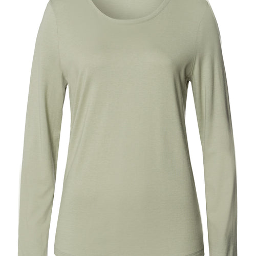 Sleep And Lounge Relaxed Round Neck Top | Crystal Green 74844-2732