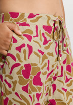 Sleep And Lounge Cotton and TENCEL™ Pants | Illustrated Petals 74845-3073