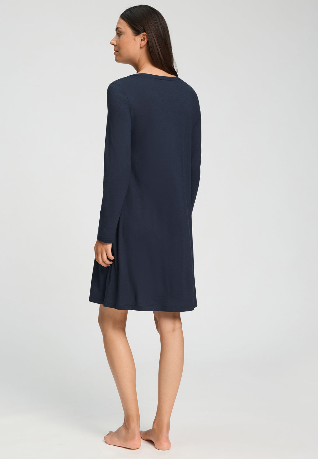 Sleep And Lounge TENCEL™ and Cotton Nightgown | Deep Navy 74847-1610