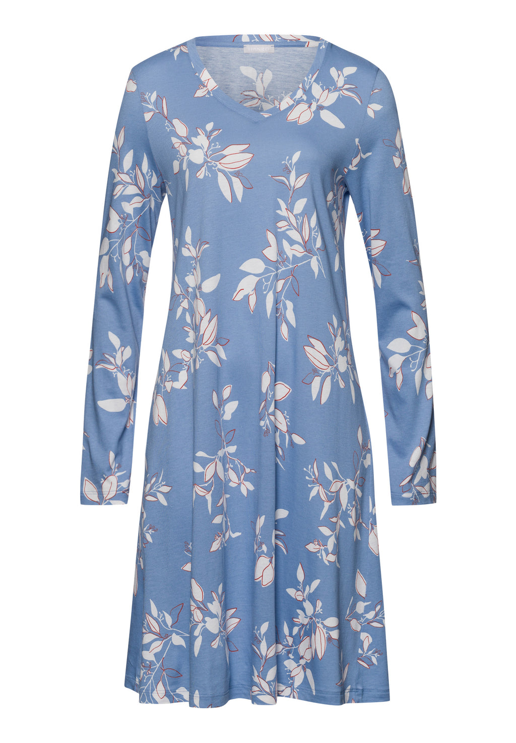74847 Sleep And Lounge Long Sleeve Nightgown 95cm - 2158 Pearly Flowers