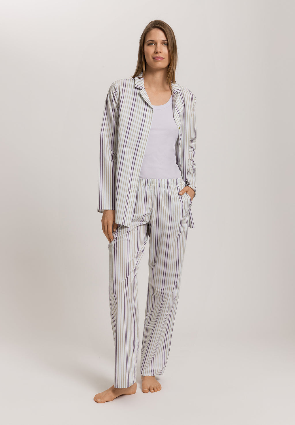 Sleep And Lounge Long Sleeve Bigshirt | Beryl Stripe 74849-3054