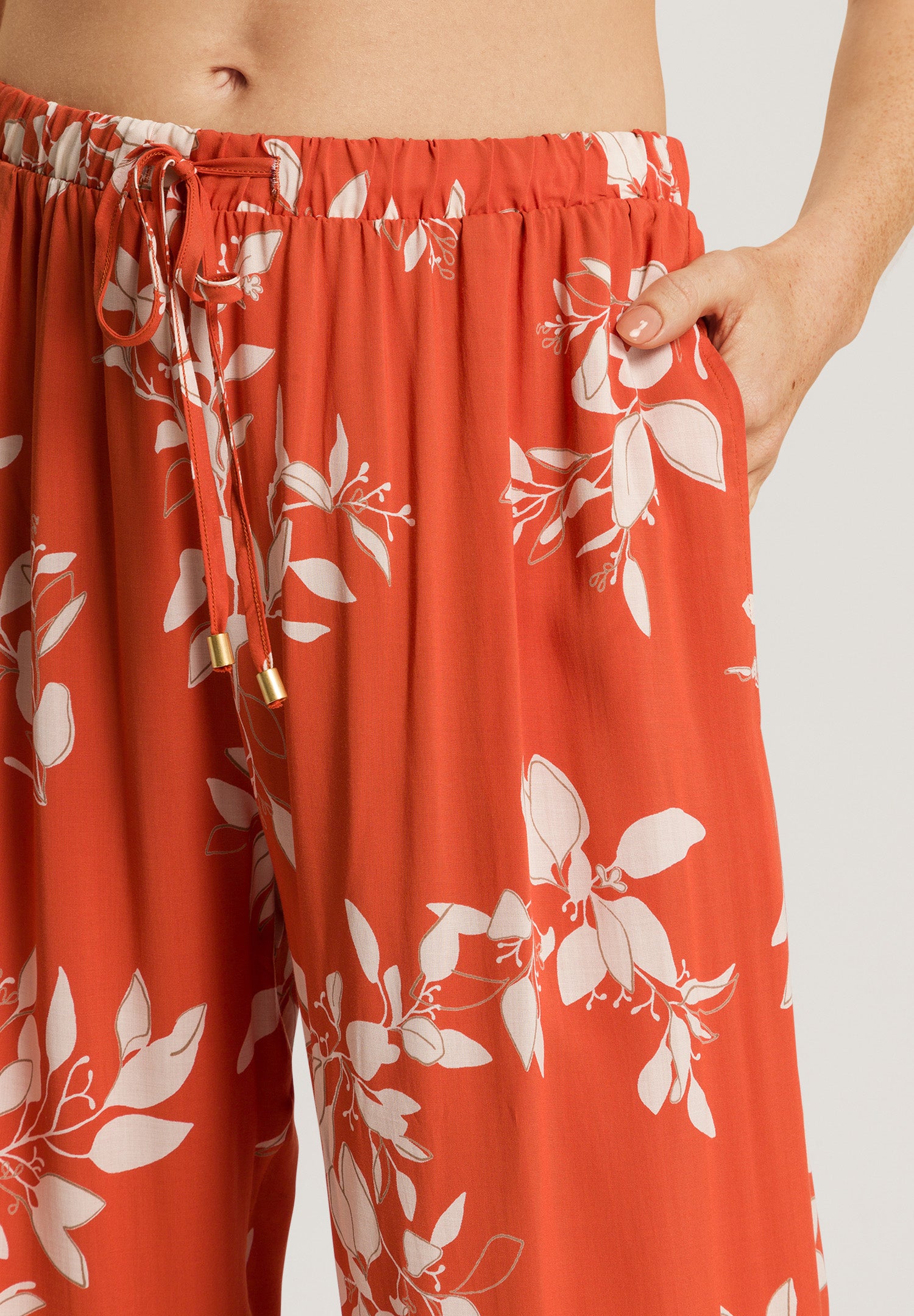 74850 Sleep And Lounge Pants - 2159 Tangerine Flowers