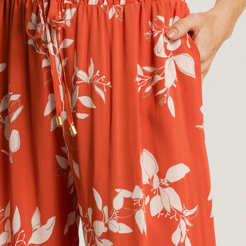 74850 Sleep And Lounge Pants - 2159 Tangerine Flowers