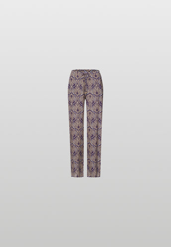 patterned pajama pants on light grey background
