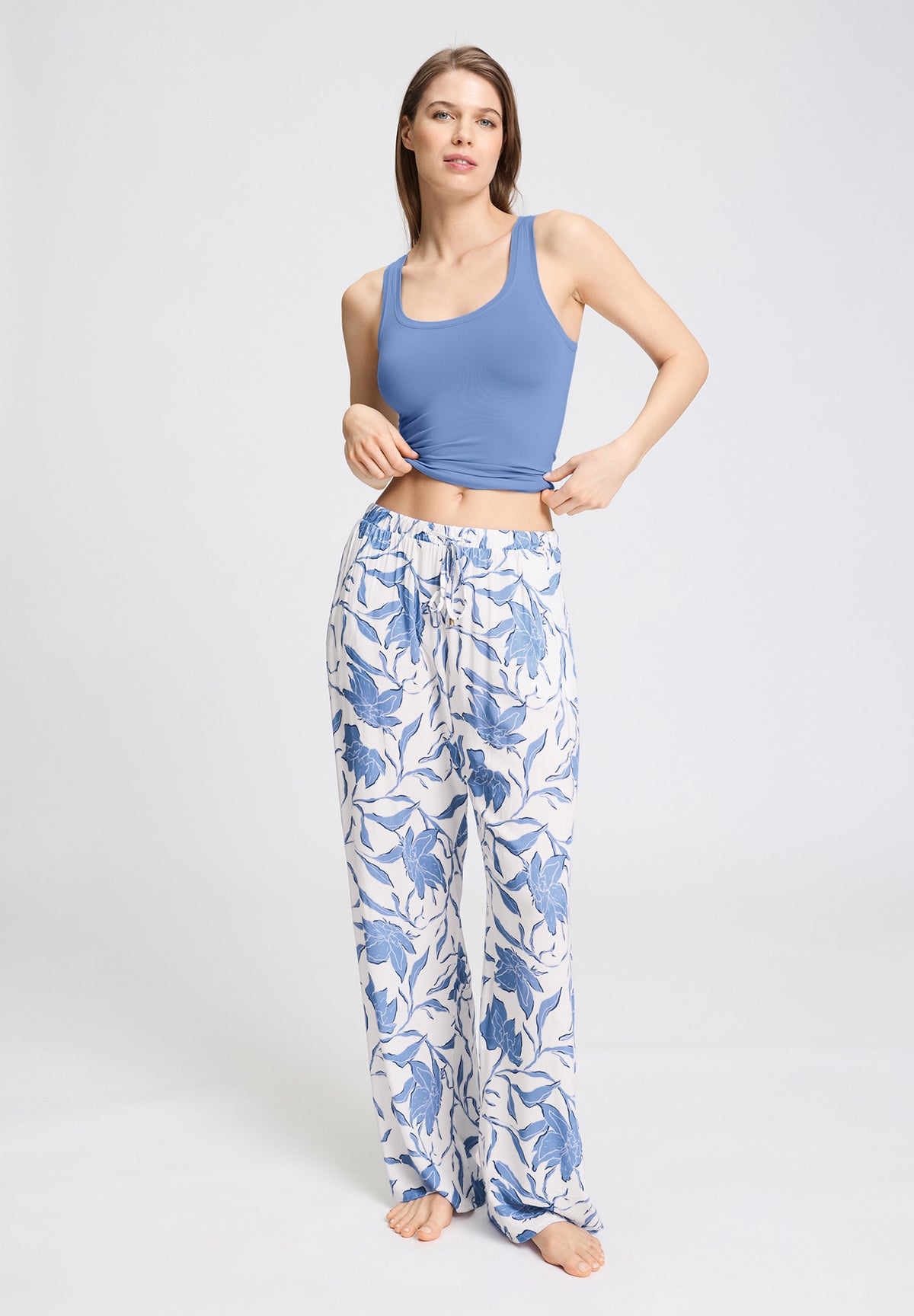 Sleep And Lounge Soft Woven Pants | Smog 74850-3150