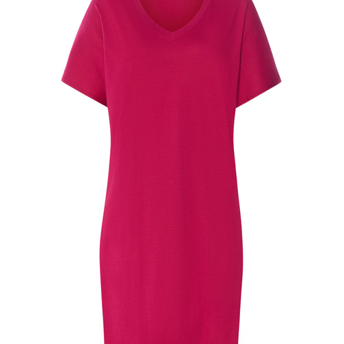 Sleep And Lounge Cotton V-Neck Nightdress 90cm | Light Sangria 74855-2465