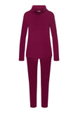 74865 Agatha Long Sleeve Pajama Set - 2405 Deep Poppy