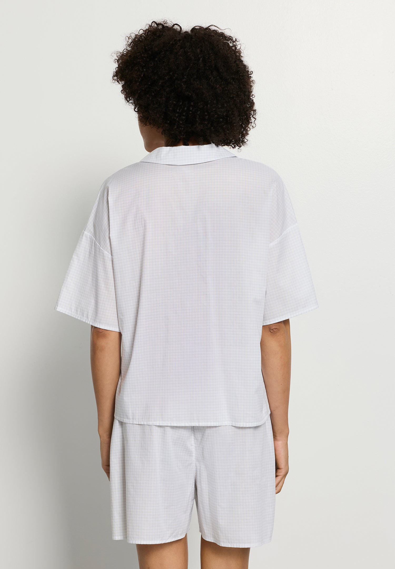 Sleep And Lounge Button Front Shirt | Squared Sky 74866-3079