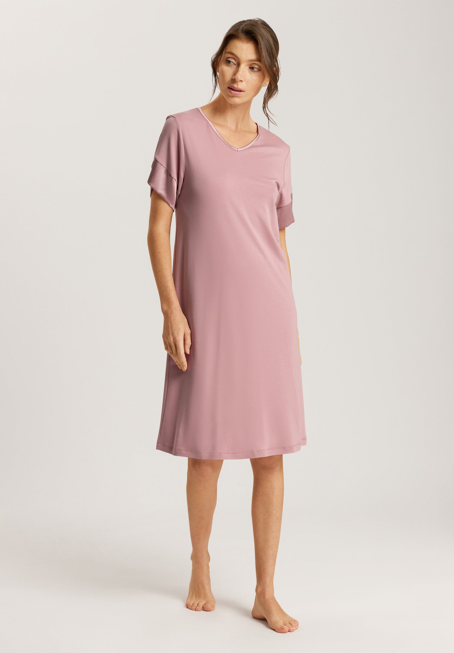 74874 Virginia Short Sleeve Nightgown 100cm - 2312 Woodrose