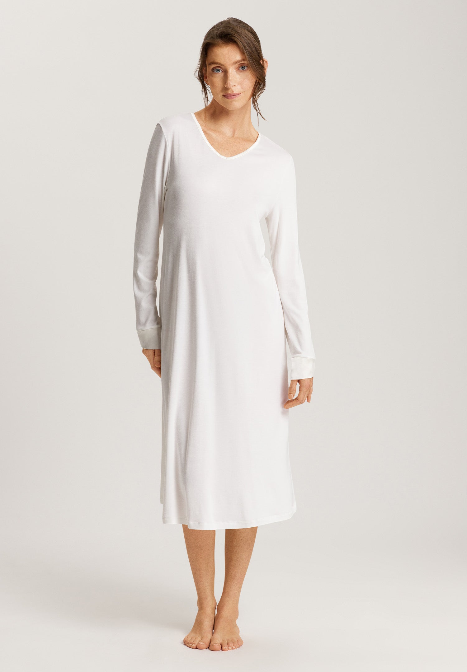 74875 Virginia Long Sleeve Nightgown 110cm - 102 Off White