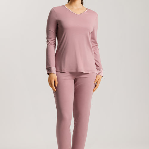 74876 Virginia Long Sleeve Pajama Set - 2312 Woodrose