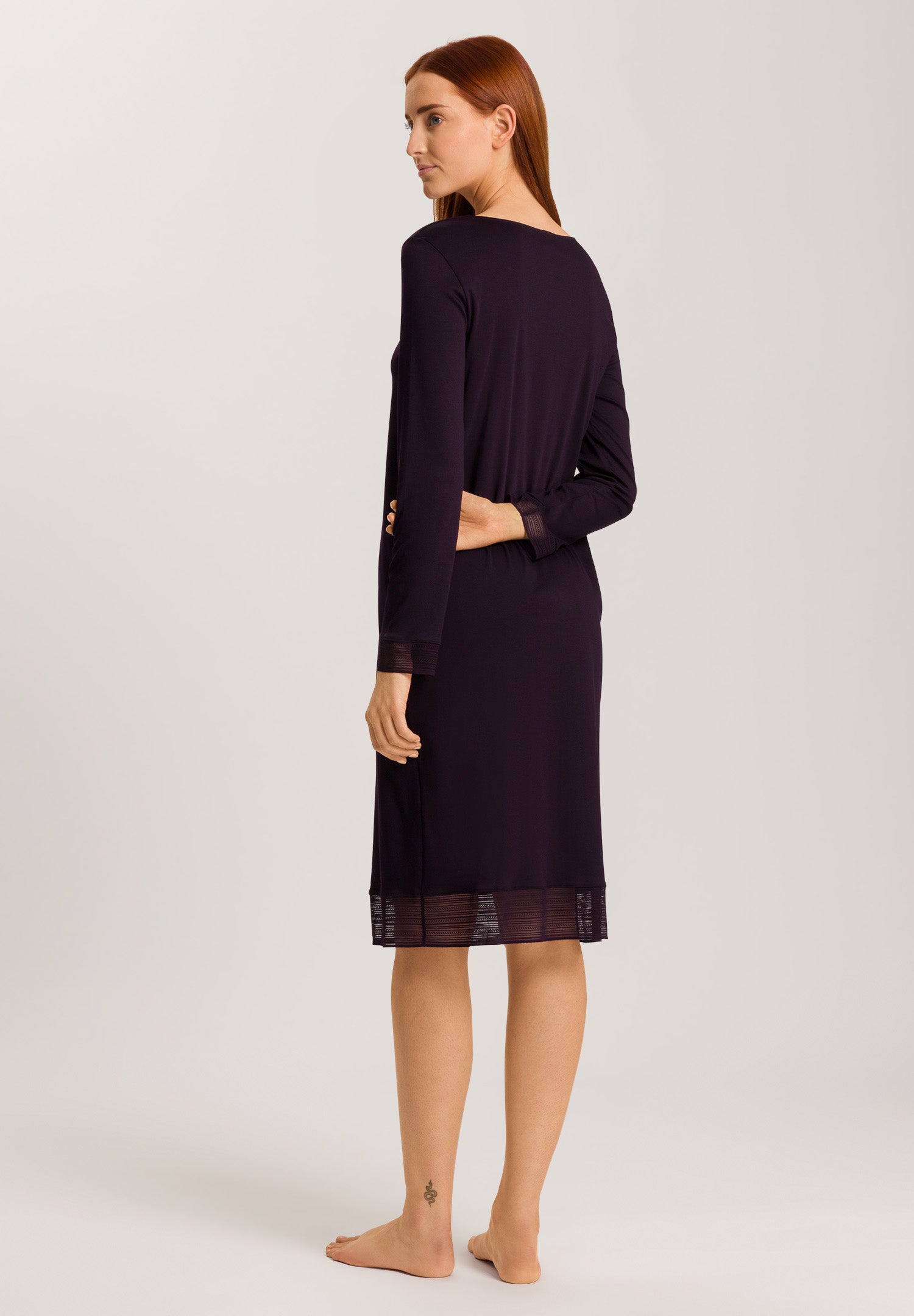 74878 Sophie Long Sleeve Nightgown 110cm - 1478 Dark Acai