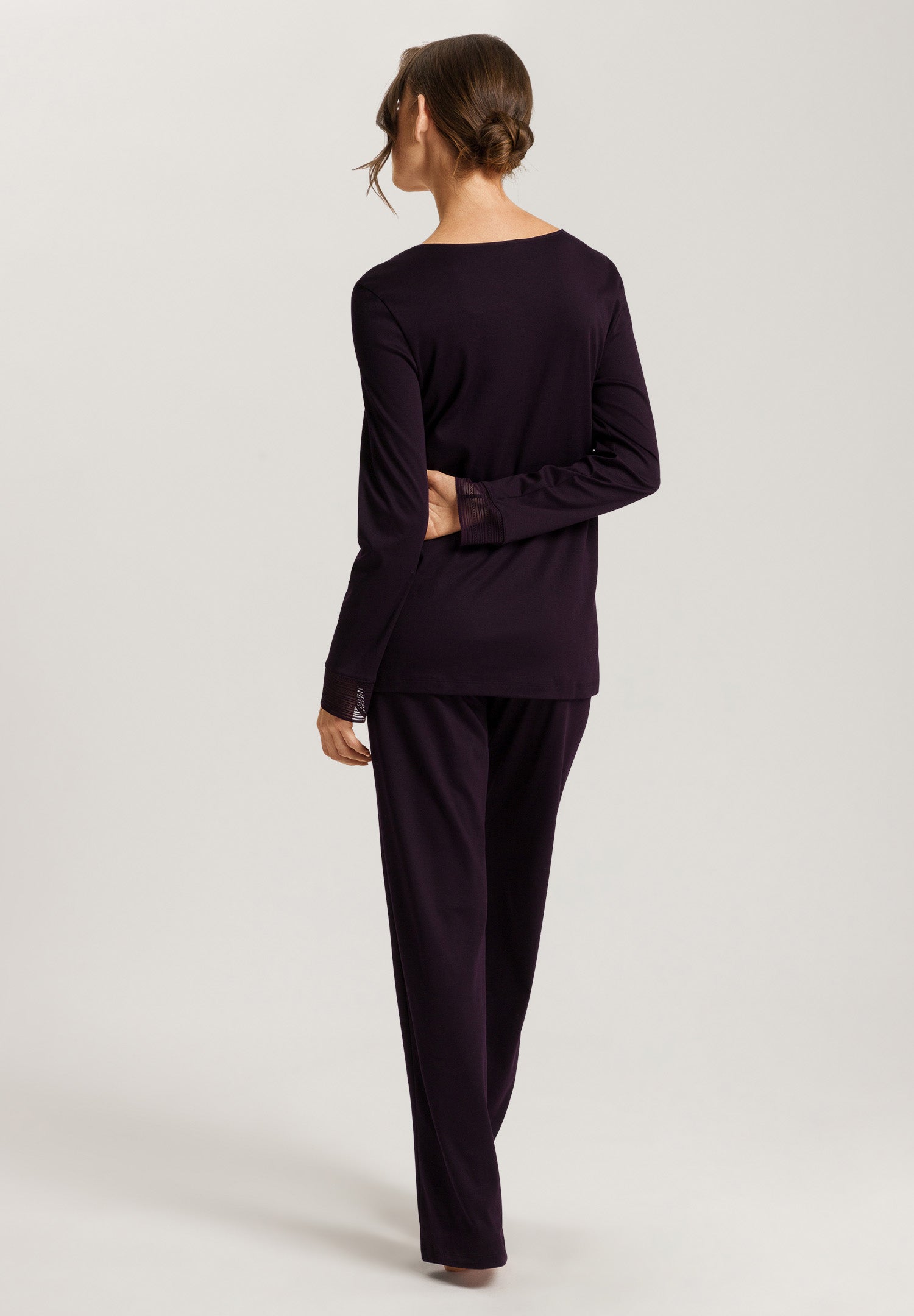 74879 Sophie Long Sleeve Pajama Set - 1478 Dark Acai