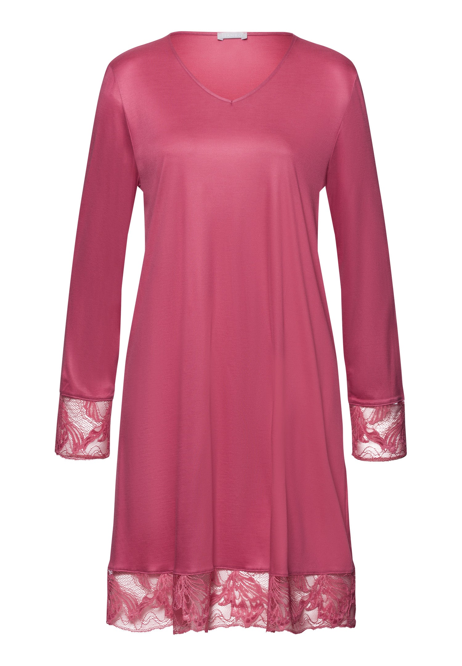 74885 Eva Long Sleeve Nightgown 95cm - 2414 Rose Wine