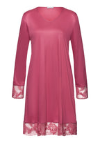 74885 Eva Long Sleeve Nightgown 95cm - 2414 Rose Wine