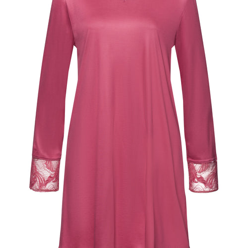 74885 Eva Long Sleeve Nightgown 95cm - 2414 Rose Wine